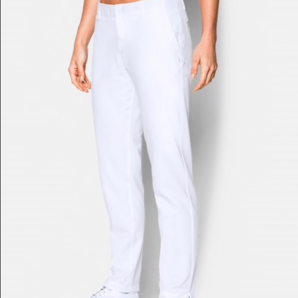 NWT women’s Under Armour golf pants white